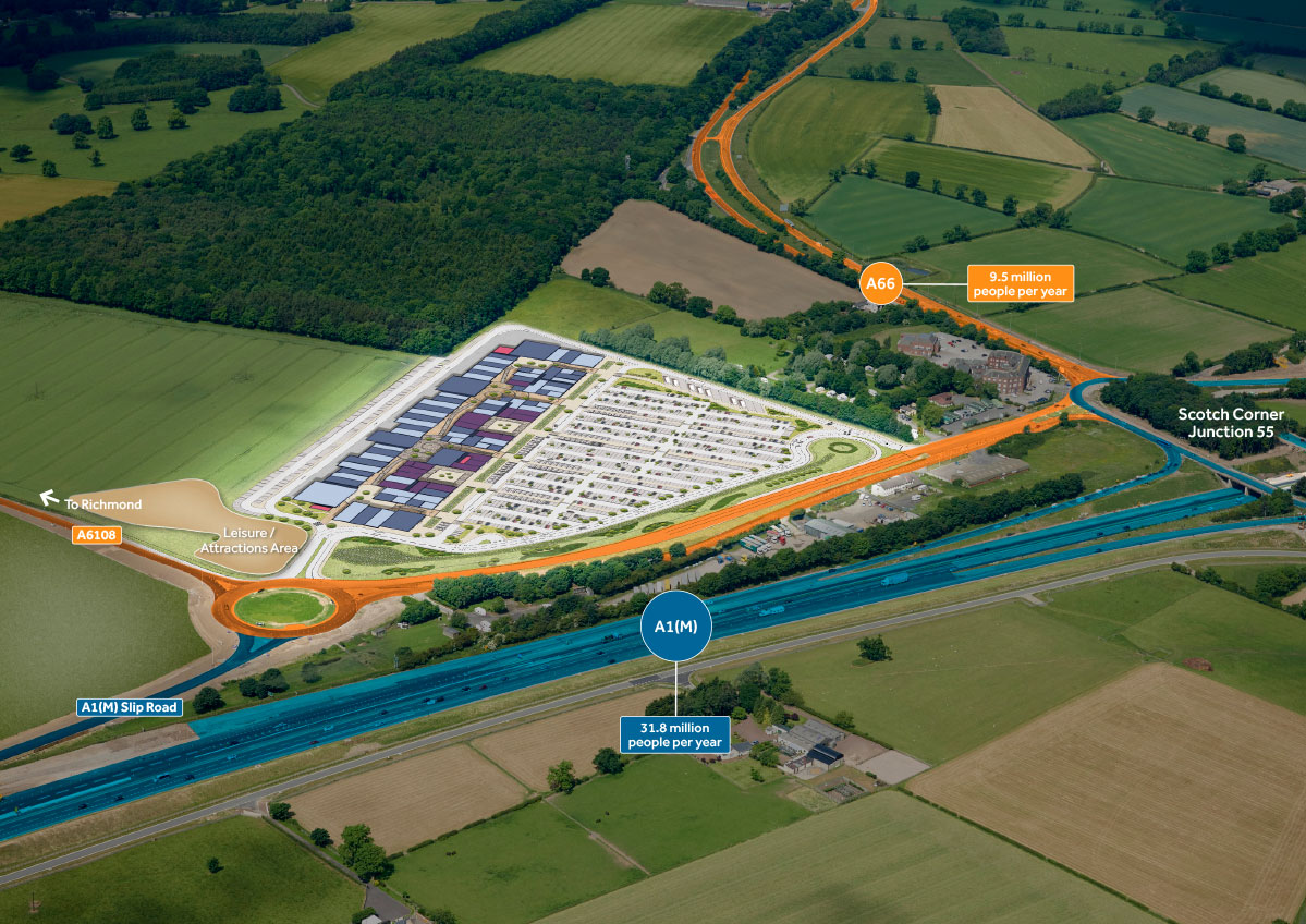 Work starts on Scotch Corner Designer Village Hambleton Today