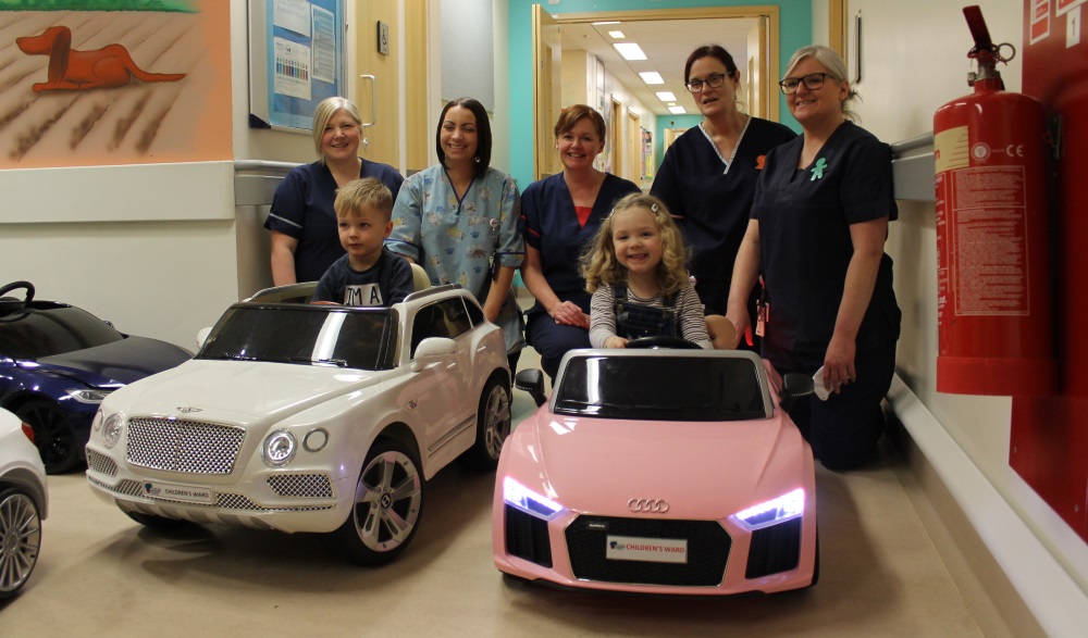 Electric cars for poorly children delivered to Friarage and James Cook