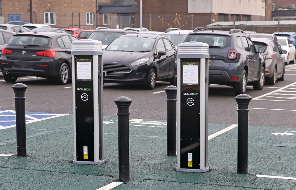 Electric vehicle charging points installed in Northallerton car park 