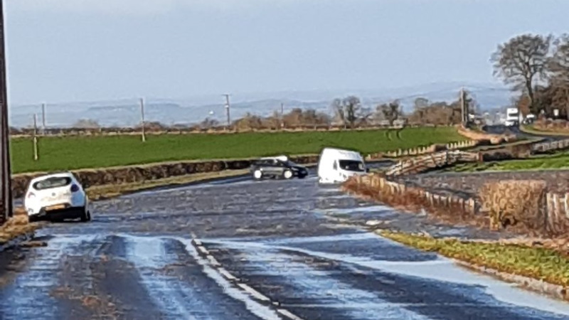 A684 closed at Morton-on-Swale due to flooding 