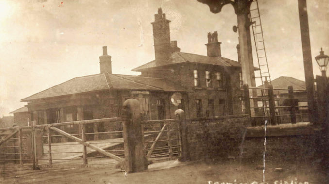 004 Leeming Bar 003 Station NICE CARD 1923 (002) Leeming Bar Station in 1923.