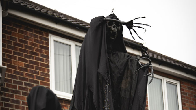 1. First place a Dementor from Harry Potter recreated in scarecrow form to spook and delight passers-by. Images by Luke Stockdale (002)
