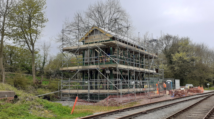 Work progressing on Wensleydale Railway signal box re-build - Hambleton ...